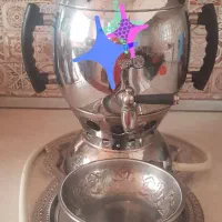 سماور گازی همراه با قوری