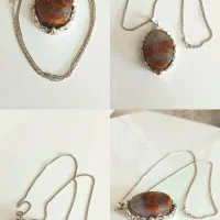 زنجیرو پلاک نقره