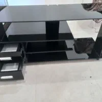میز تلویزیون شیشه ی
