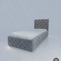 دو عدد تخت یک نفره چستر طوسی