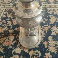 سماور گازی برنجی آبکاری شده