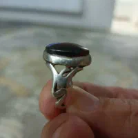 انگشتر نقره مزین به نام حضرت علی (ع)|زیورآلات و اکسسوری|گمیشان, |دیوار