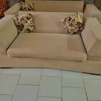 یک دست مبل نیم ست پنج نفره سالم نو