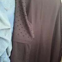 مانتو شیک مجلسی کریپ مشکی سایز بزرگ|لباس|مراغه, |دیوار