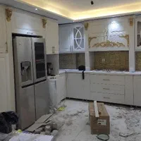 کابینت آماده پیش ساخته آشپزخانه/کتان/آنتی فینگر/صا|مصالح و تجهیزات ساختمان|ماهدشت, |دیوار