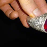 انگشتر نقره وزن بالا سنگ یاقوت استار وزن ۷۵ گرم|جواهرات|آستانه اشرفیه, |دیوار