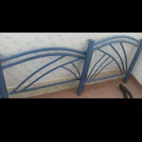 دوعدد تخت فلزی یک نفره بدون تشک