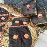 روتختی دونفره طرح چرم و طلاکوب گل برجسته خارجی|سرویس روتختی|اصفهان, شاهزاده ابراهیم|دیوار