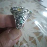 انگشترجواهری بسیارزیبا وتک مخراج کاری|جواهرات|همدان, |دیوار