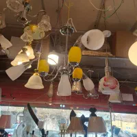 لوستر  ۷ شعله استیل