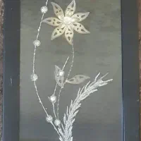 قاب گل نقره