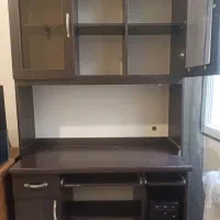 میز تحریر کامپیوتر کتابخانه درب شیشه‌/ صندلی جکدار|میز تحریر و کامپیوتر|تهران, فاطمی|دیوار