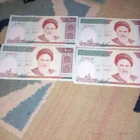 فروش ۴ اسکناس ۱۰۰۰ ریالی اسلامی رند|کلکسیون سکه، تمبر، اسکناس|زرگرشهر, |دیوار