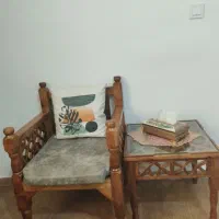 مبل سنتی ۷نفره گره چینی+جاکفشی+آینه|مبلمان خانگی و میز عسلی|الوند, |دیوار
