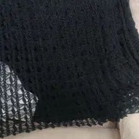 دامن مشکی ابریشم قلاب بافی زیبا|لباس|اصفهان, صائب|دیوار