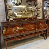اینه کنسول و میز تلویزیون معرق و مازل
