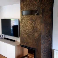 نقاشی ساختمان، میکروسمنت، پتینه کاری ورق طلا،بلکا|خدمات پیشه و مهارت|تبریز, |دیوار