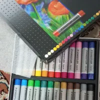 پاستل (مداد شمعی ) 24 رنگ استدلر