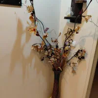 گل و گلدان از جنس چوب