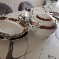 چینی خاتم کاری سورمه ای|ظروف سرو و پذیرایی|اصفهان, شهرک کاوه|دیوار