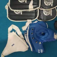 کلاه و کاپ و ساق پا و طناب ورزشی