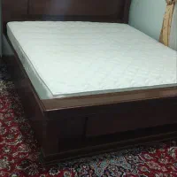 تخت دو نفره جک دار همراه تشک|تخت و سرویس خواب|قزوین, |دیوار