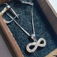 نیم ست نقره اصل|جواهرات|اردبیل, |دیوار