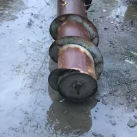 توپی مارپیچ بزرگ جلوی کمباین