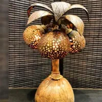 آباژور شب خواب چوب نارگیل