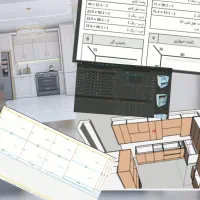 طراحی ،انالیز،برش،ساخت،انواع کمد وکابینت