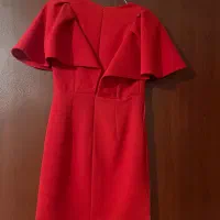 پیراهن قرمز مجلسی کاملا نو