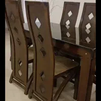 میز نهارخوری چوبی چهارنفره