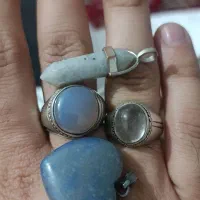 انگشتر عقیق کبود و در نجف گردبند یشم اصل افغان