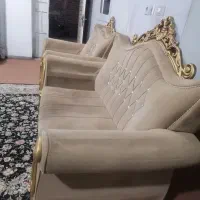 مبل 7 نفره شتری همراه با گلمیز و اباژور|مبلمان خانگی و میز عسلی|شیراز, مسلم|دیوار