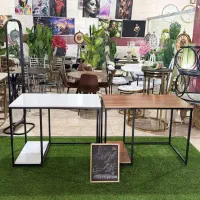 میز تحریر و کامپیوتر چوب و فلز