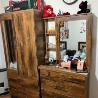 کمد و دراور آینه دار