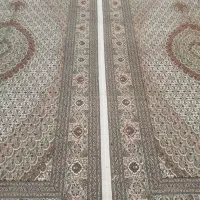 جفت ۶متری هس کرم قهوه‌ای هاشیه ابریشم