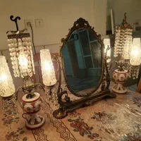 آینه و شمعدان عتیقه