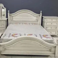 تخت دونفره با تشک در حد نو