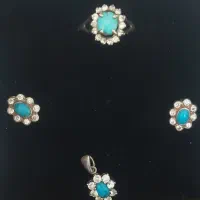 ست نقره باسنگ اصل