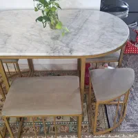 میز ناهار خوری آهنی ۶ نفره
