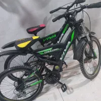 2 عدد دوچرخه 24   جفت  کمک دار دنده ای