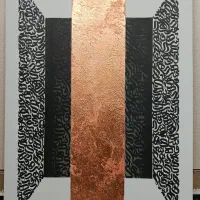 تابلو بداهه نویسی خط کالیوگرافی