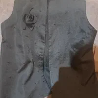 وست کوتاه ژاکارد مروارید دوزی گل برجسته