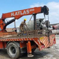 جرثقیل اطلس فابریک ۸ تن درحد با تمام وسایل