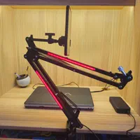پایه میکروفون RGB برند Tanuki با هولدر موبایل|صوتی و تصویری|تهران, ایرانشهر|دیوار