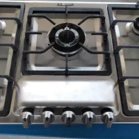 سینک  و هود و گاز رومیزی استیل و شیشه