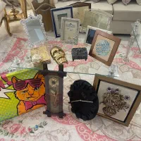 قاب عکس مجسمه ودیوار کوب جعبه جواهرات سطل چوبید