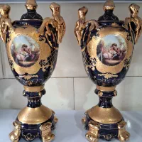 یک جفت جام طلاکوب قدیمی