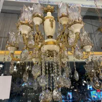 لوستر ۱۲شعله برنزی تخفیفی